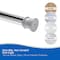 Kenney Mfg No Tools Shower Curtain Rod, 42-72", Chrome KN609C/40V1H - alternate 9